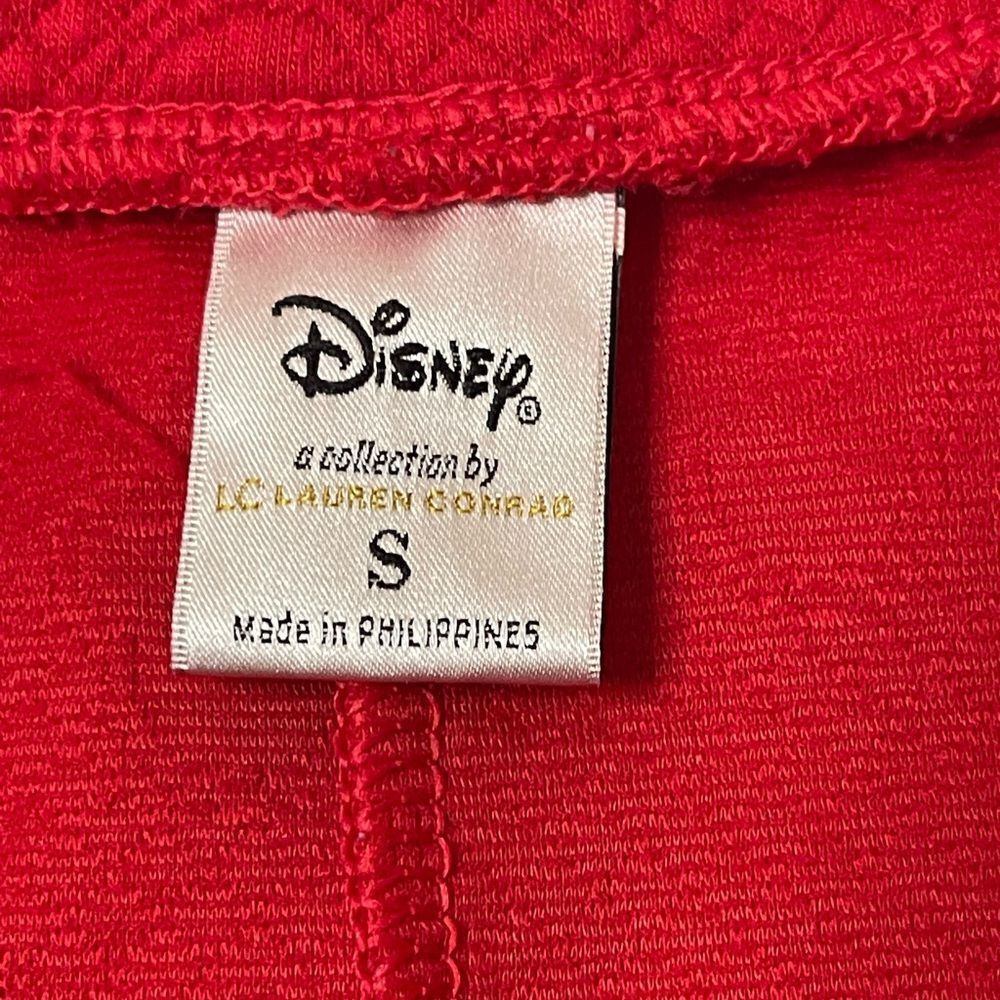 Disney Skirt Womens Teens Small Red A-Line Skirt Minnie Mouse Head Print Flare - Picture 5 of 7